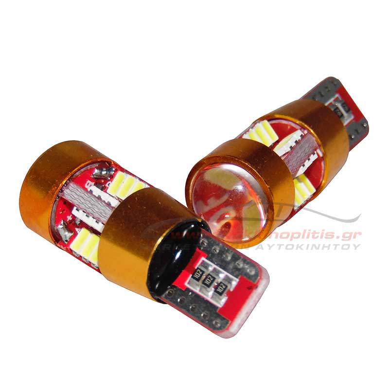Λάμπες CANBUS High Power T10 25 SMD White LED 12V 2τμχ