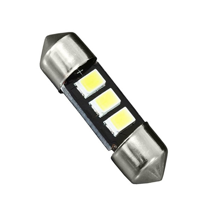 Σωληνωτός LED 36mm με 3 SMD 5630 Samsung Chip λευκό 6000K GloboStar 81302 1τμχ