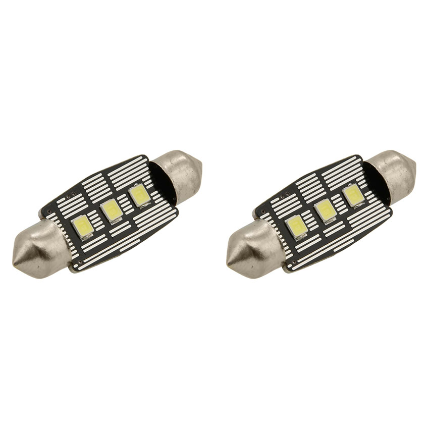 Λάμπα Compass LED λευκό φως Can Bus 12V 3W 11x38mm SV8.5 2τμχ (Copy)