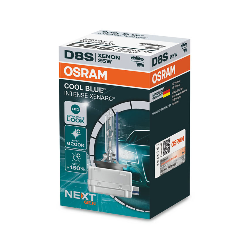 Λάμπες Osram D8S Xenarc Cool Blue Intense NextGen 12V/24V 35W +150% 1τμχ