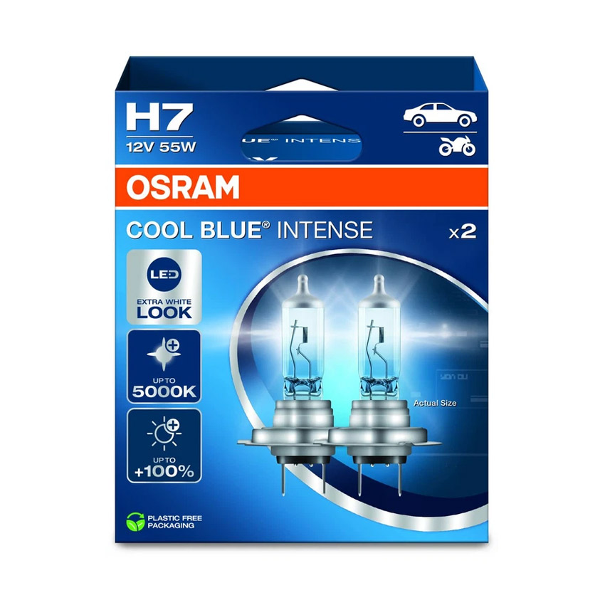 Λάμπες Osram H7 Cool Blue Intense NextGen 12V/55W +100% 2τμχ