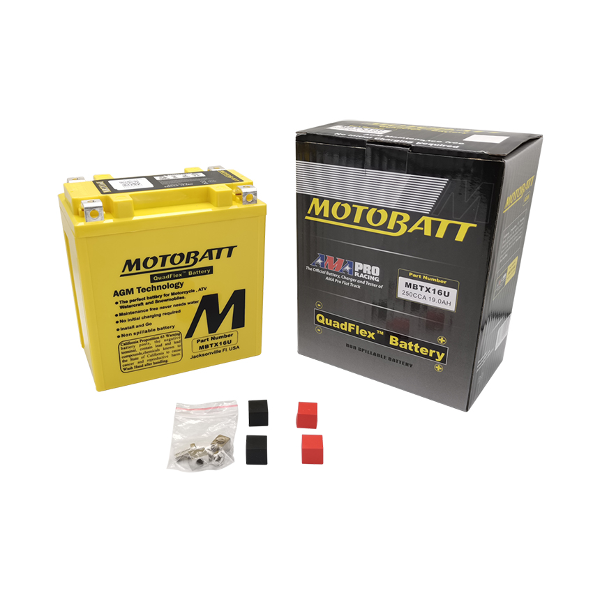 Μπαταρία μηχανής MBTX16U(YTX16-BS) Motobatt - 19.6Ah 250A