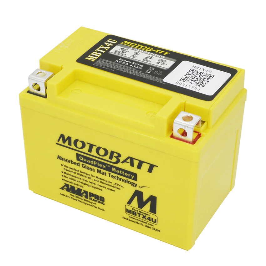 Μπαταρία μηχανής MBTX4U(YTZ5S) Motobatt - 4.8Ah 70A