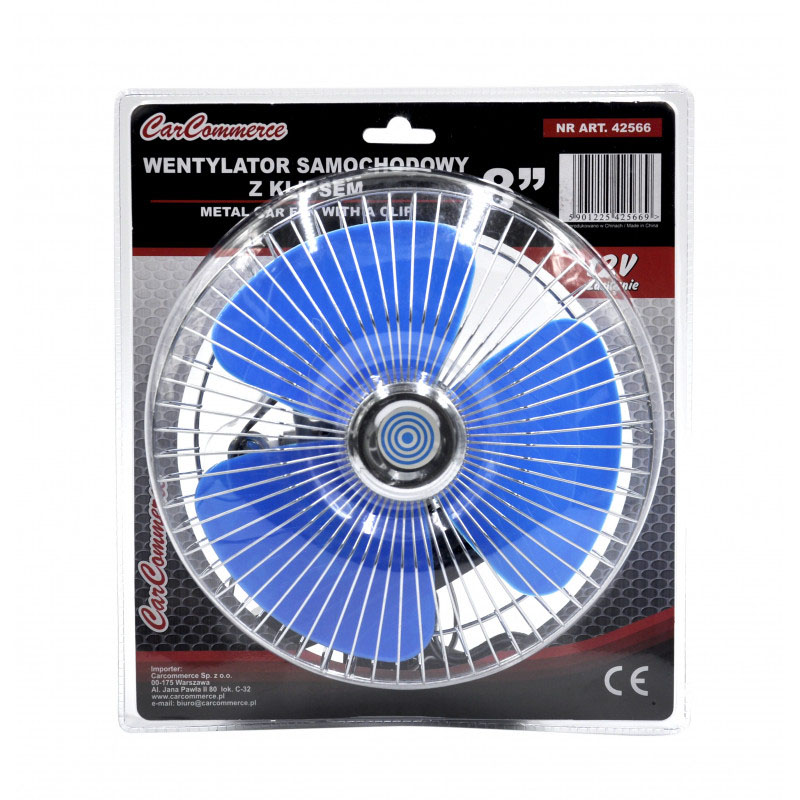 Ανεμιστήρας CarCommerce 200mm 12V με clip