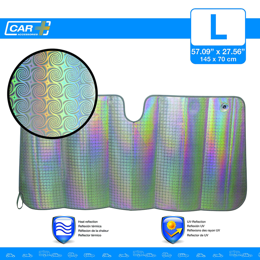 Ηλιοπροστασία εσωτερική παρμπρίζ Laser Sun L 145x70cm