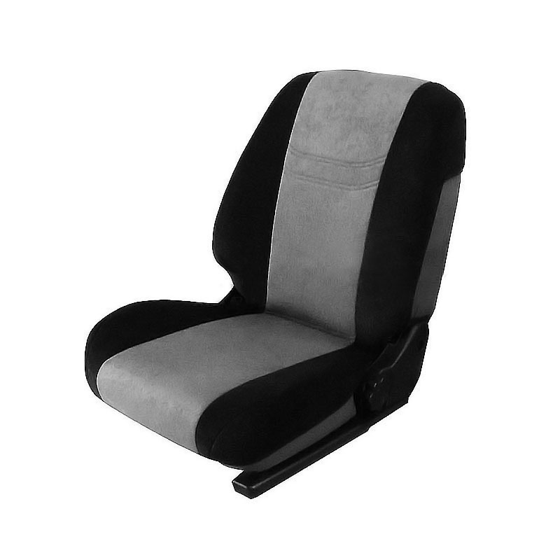 Ημικάλυμμα εμπρός Alcantara γκρι με μαύρο