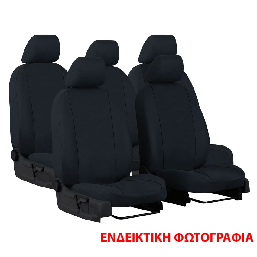 Καλύμματα καθισμάτων Premium Special υφασμάτινα μαύρα VW Sharan / Seat Alhambra 5θέσεων (15τμχ)