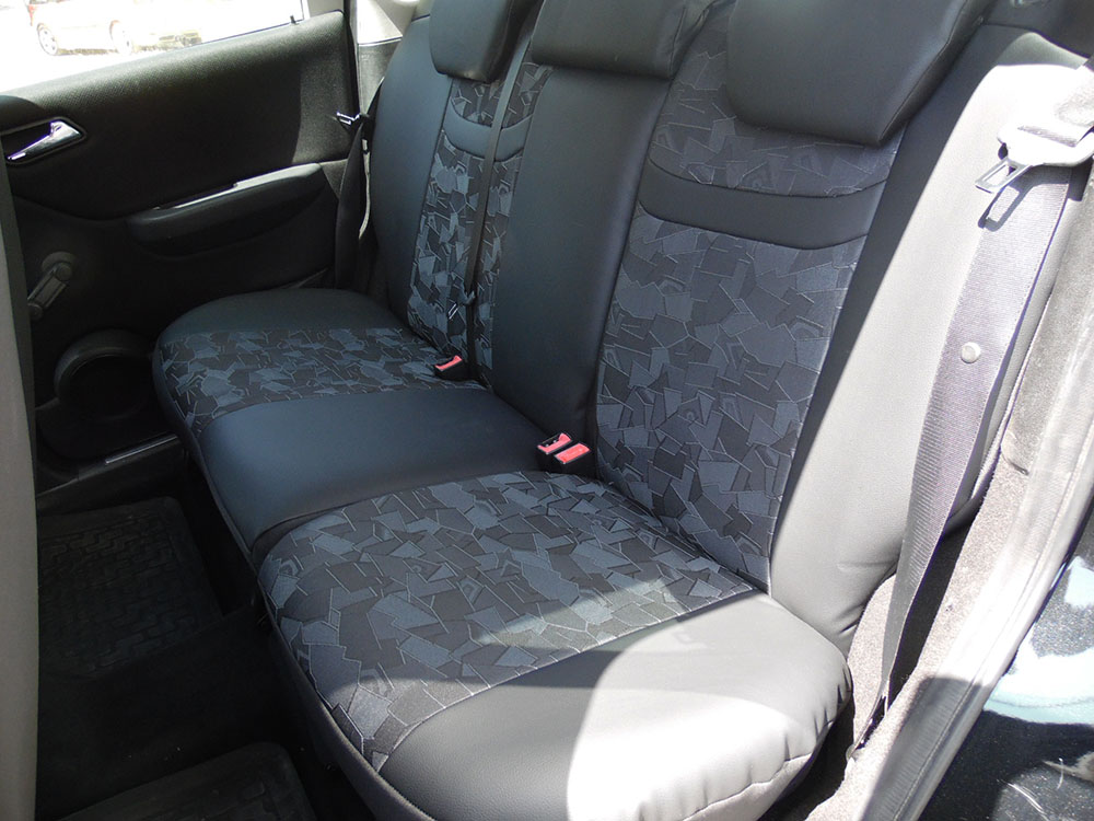 Σετ καλύμματα γκρι σχέδιο με μαύρο τεχνόδερμα για Mercedes A - Class (W169)