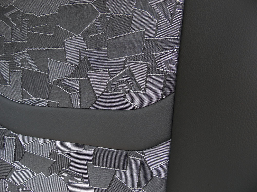 Σετ καλύμματα γκρι σχέδιο με μαύρο τεχνόδερμα για Mercedes A - Class (W169)