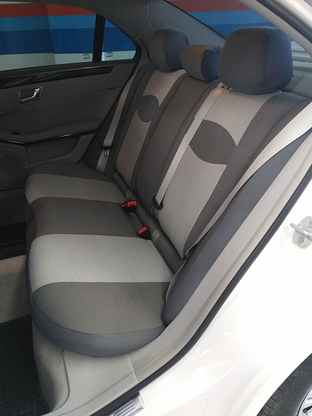 Σετ καλύμματα γκρι σχέδιο με γκρι πικέ για Mercedes W212