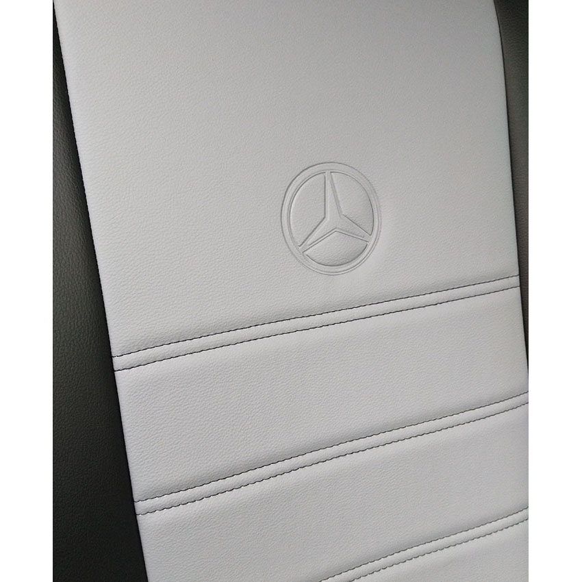 Σετ καλύμματα μαύρο-γκρι τεχνόδερμα για Mercedes Sprinter II