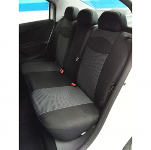 Καλύμματα πισινά μαύρο σχέδιο με μαύρο πικέ για Peugeot 301