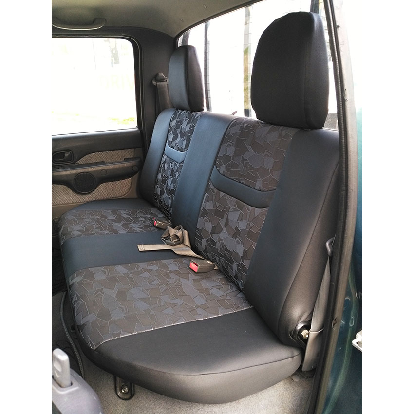 Σετ καλύμματα γκρι σχέδιο με μαύρο τεχνόδερμα για Ford Ranger I 4D