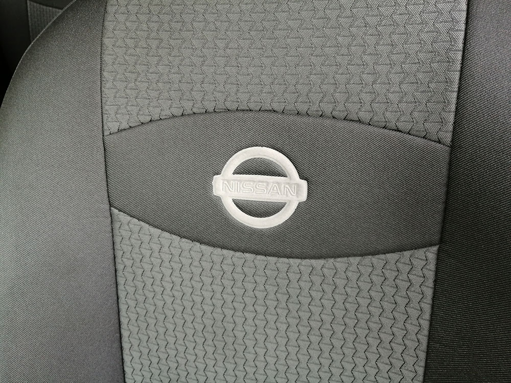 Σετ καλύμματα γκρι σχέδιο με μαύρο πικέ για Nissan Qashqai+2