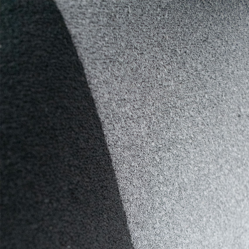 Πλατοκαθίσματα πετσετέ Β' γκρι - μαύρο 2τμχ