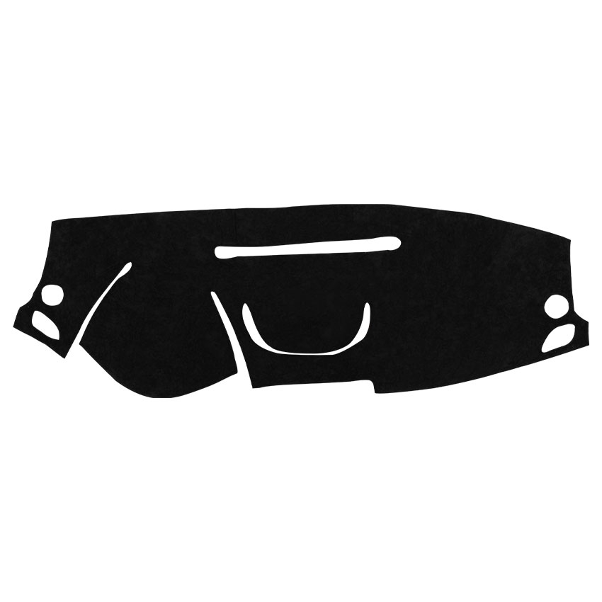 Κάλυμμα ταμπλό αλκαντάρα μαύρο για Renault Megane III με σήμα (μικρή οθόνη)