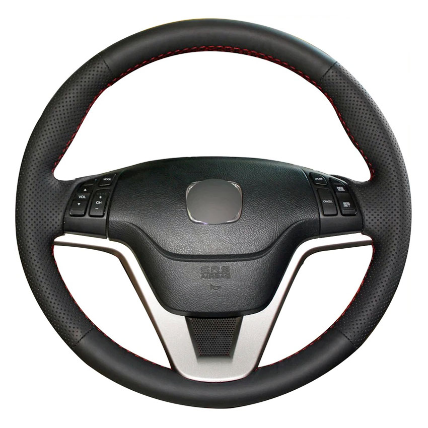 Ραφτό κάλυμμα τιμονιού Honda CRV III με κόκκινη κλωστή