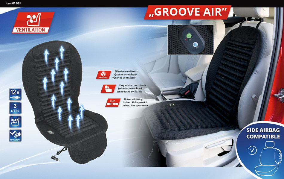 Πλατοκάθισμα με δυνατότητα ψύξης 12V Compass GROOVE AIR