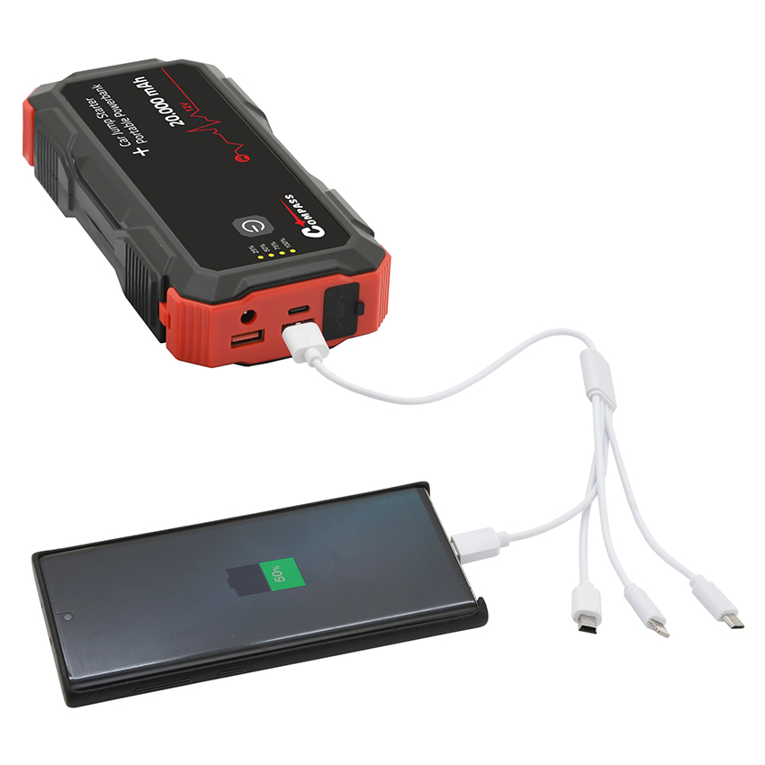 Εκκινητής αυτοκινήτου Compass Jump Starter & Powerbank 20.000mAh