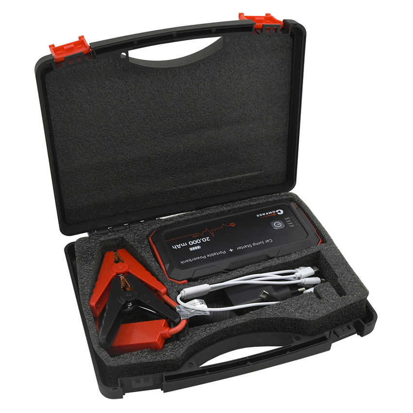 Εκκινητής αυτοκινήτου Compass Jump Starter & Powerbank 20.000mAh