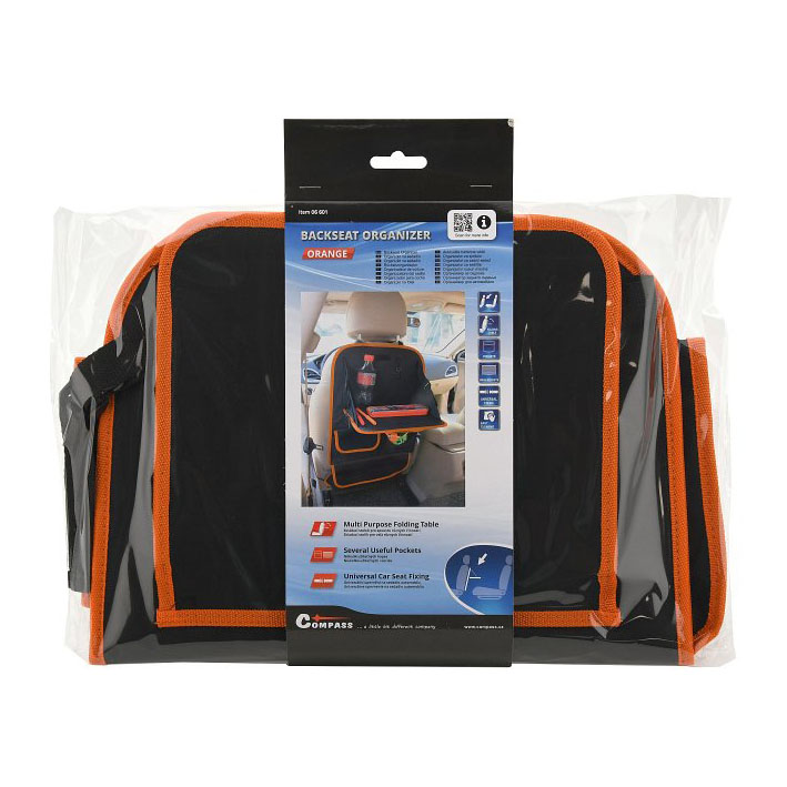 Πολυθήκη πλάτης καθίσματος με τραπεζάκι