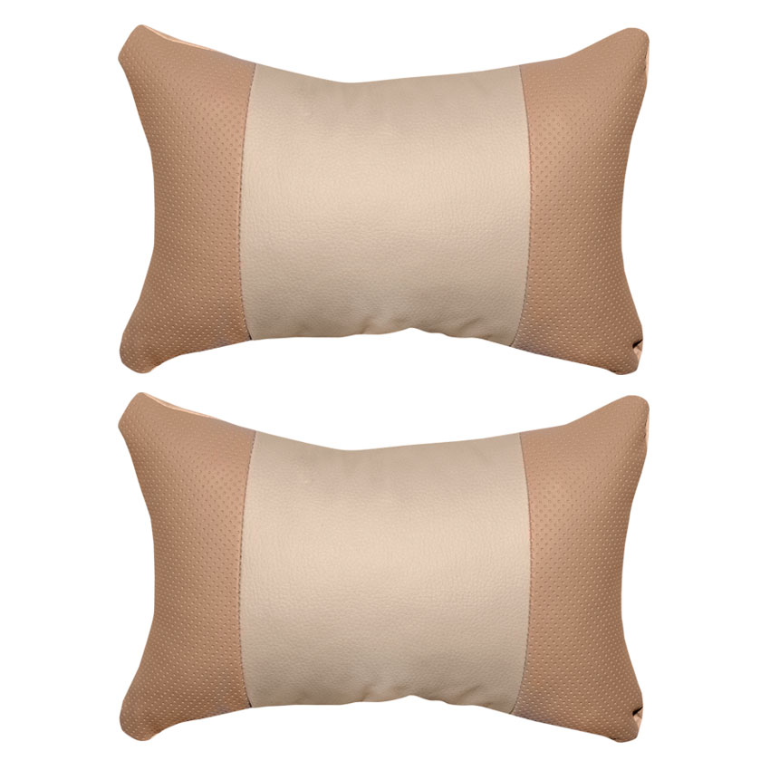 Μαξιλαράκια προσκέφαλου μπεζ 2τμχ