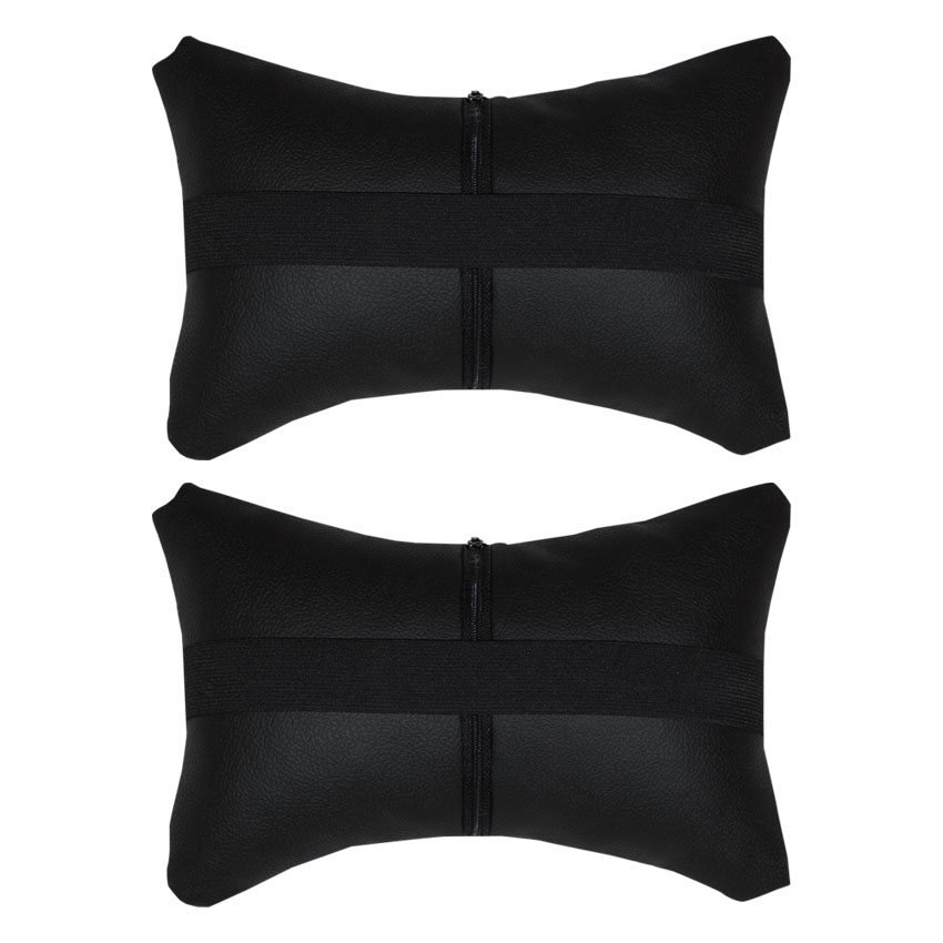 Μαξιλαράκια προσκέφαλου μαύρα-μπλε 2τμχ