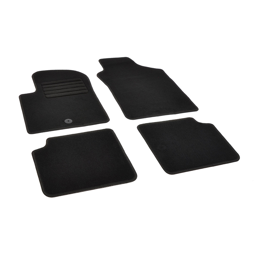 Πατάκια δαπέδου μοκέτας Standard μαύρα για Fiat 500 / Ford Ka (II) 4τμχ
