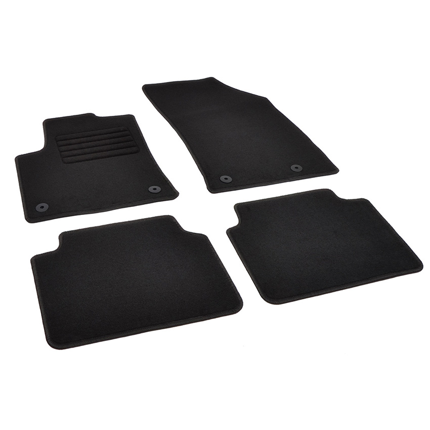 Πατάκια δαπέδου μοκέτας Standard μαύρα για Citroen C3 Aircross / Opel Crossland X 4τμχ