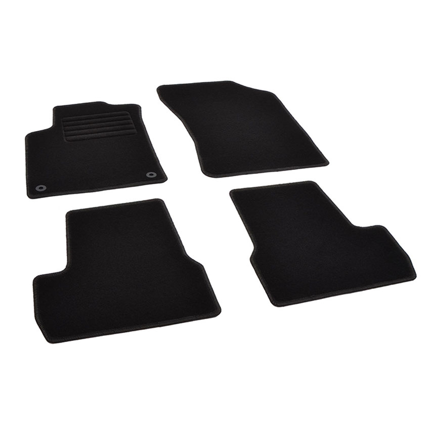 Πατάκια δαπέδου μοκέτας Standard μαύρα για Citroen C3 (II) / DS3 4τμχ