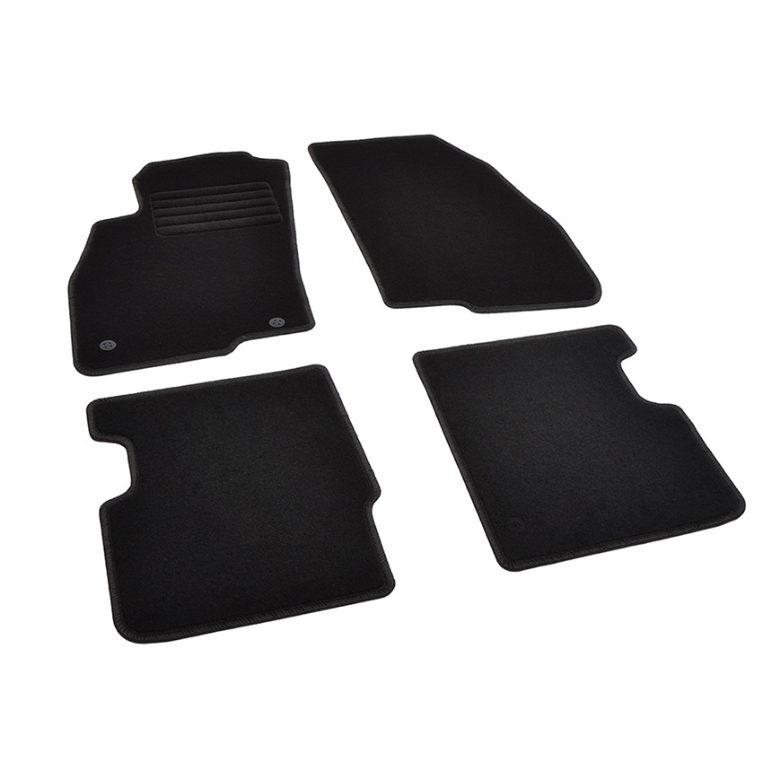 Πατάκια δαπέδου μοκέτας Standard μαύρα για Fiat Punto / Punto Evo 4τμχ