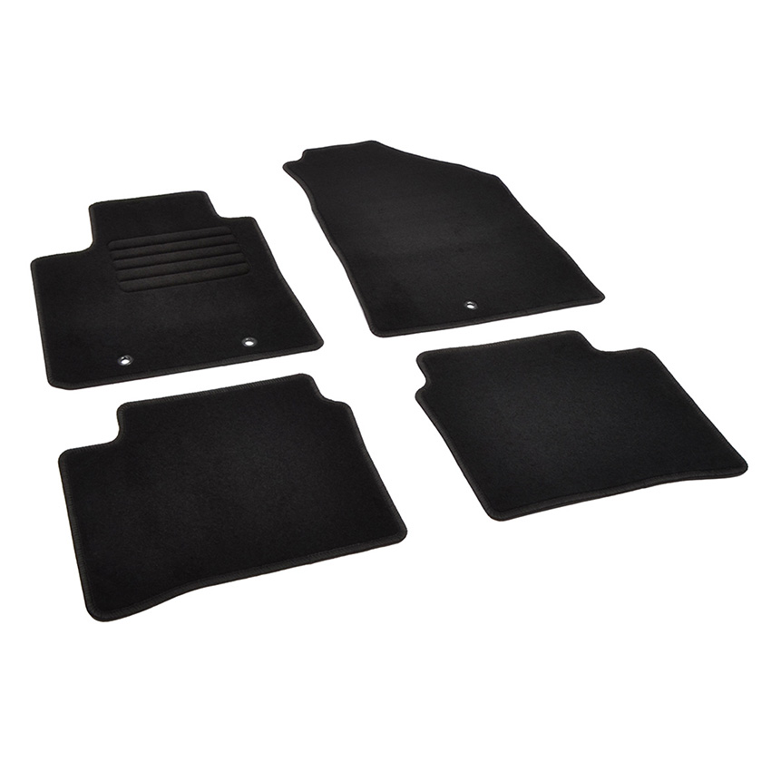 Πατάκια δαπέδου μοκέτας Standard μαύρα για Hyundai i10 (II) 4τμχ
