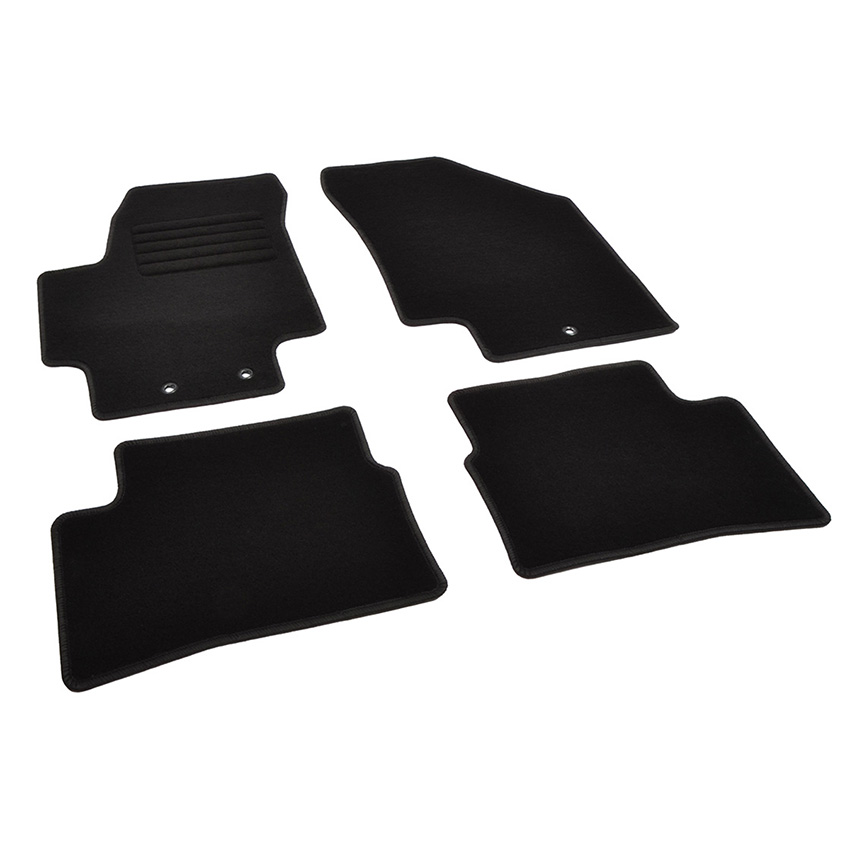 Πατάκια δαπέδου μοκέτας Standard μαύρα για Hyundai Accent 4τμχ
