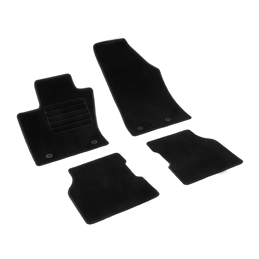 Πατάκια δαπέδου μοκέτας Standard μαύρα για Jeep Compass 4τμχ