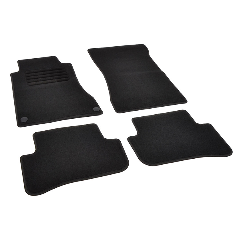 Πατάκια δαπέδου μοκέτας Standard μαύρα για Mercedes C-Class (W203) 4τμχ