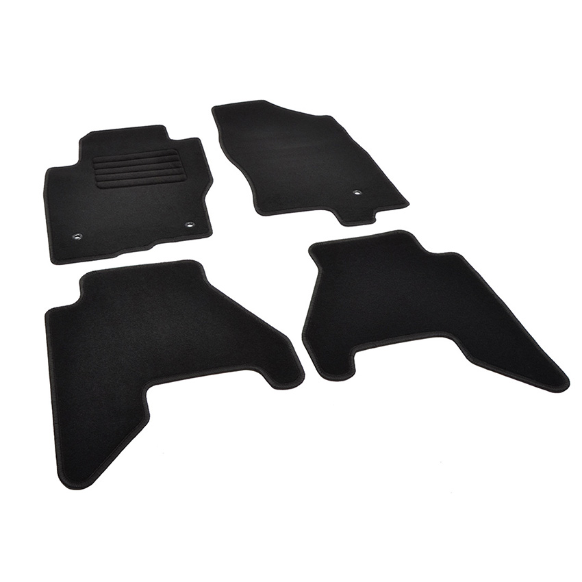 Πατάκια δαπέδου μοκέτας Standard μαύρα για Nissan Navara (D40) / Pathfinder (R51 Facelift) 4τμχ