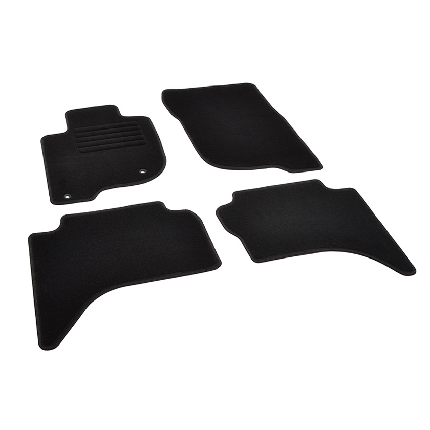 Πατάκια δαπέδου μοκέτας Standard μαύρα για Mitsubishi L200 V (KJ_) 4τμχ