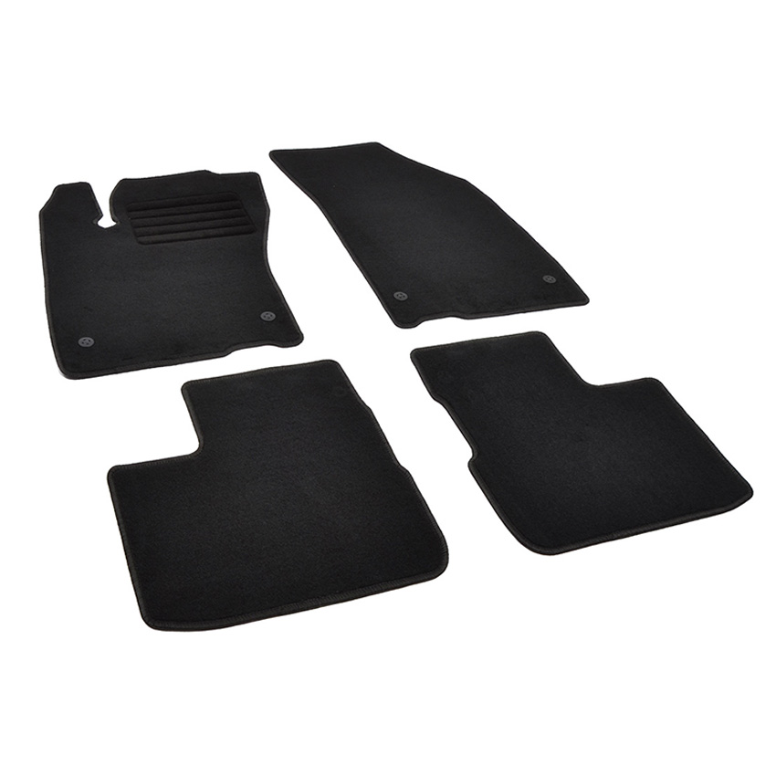 Πατάκια δαπέδου μοκέτας Standard μαύρα για Fiat Tipo 4D 4τμχ