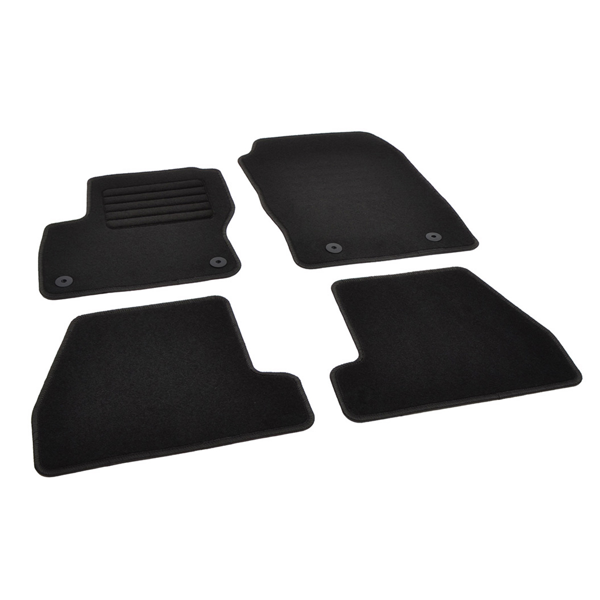 Πατάκια δαπέδου μοκέτας Standard μαύρα για Ford Focus (III Facelift) 4τμχ