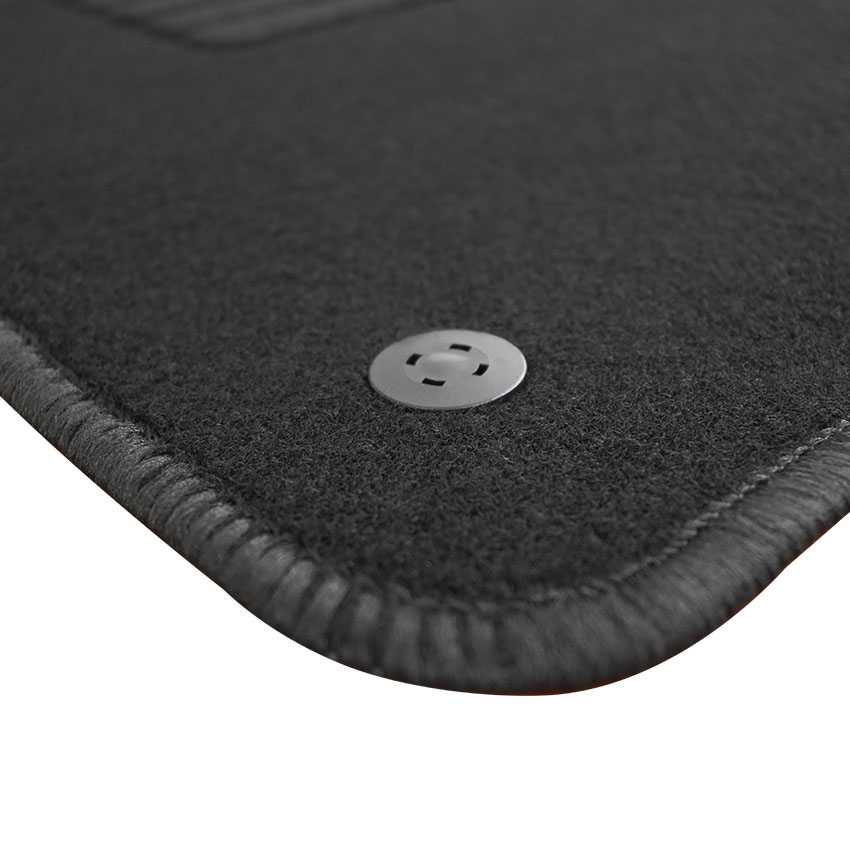 Πατάκια δαπέδου μοκέτας Standard μαύρα για Fiat Punto / Punto Evo 4τμχ