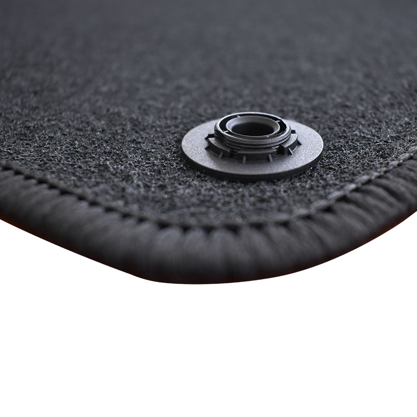 Πατάκια δαπέδου μοκέτας Standard μαύρα για Citroen Nemo / Fiat Fiorino / Peugeot Bipper 4τμχ