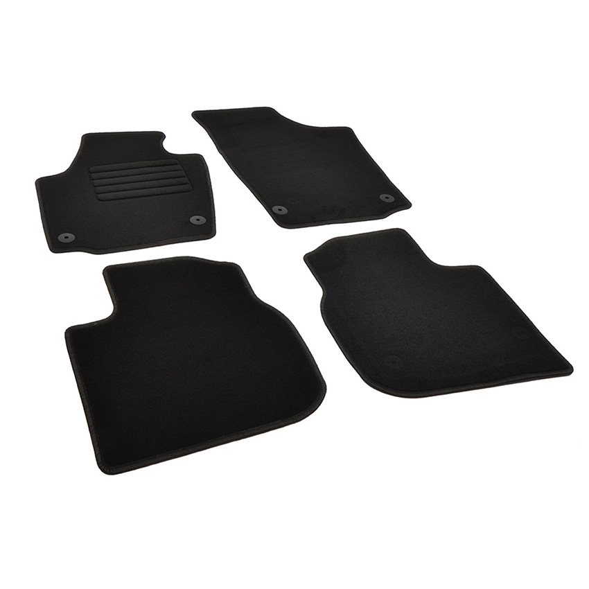 Πατάκια δαπέδου μοκέτας Standard μαύρα για Seat Toledo (IV) / Skoda Rapid 4τμχ
