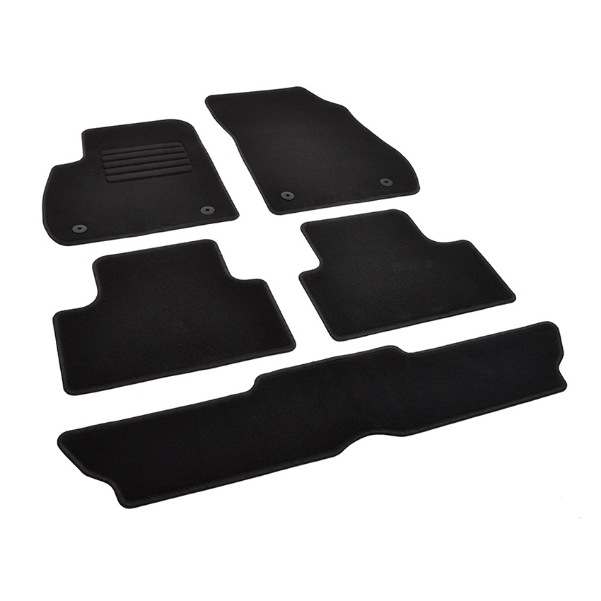 Πατάκια δαπέδου μοκέτας Standard μαύρα για Opel Zafira (C) (7-θέσεων) 5τμχ