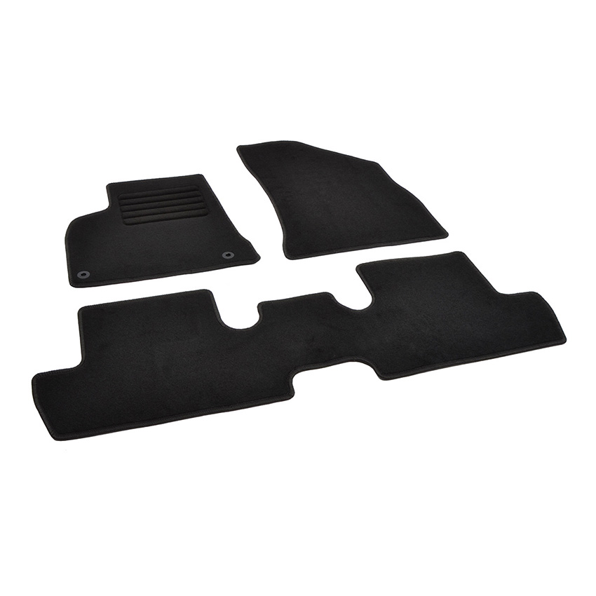 Πατάκια δαπέδου μοκέτας Standard μαύρα για Peugeot 3008 (I) 3τμχ
