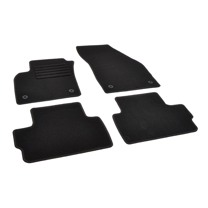 Πατάκια δαπέδου μοκέτας Standard μαύρα για Volvo C30 4τμχ