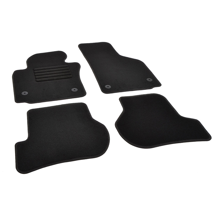 Πατάκια δαπέδου μοκέτας Standard μαύρα για Seat Leon (II) 4τμχ