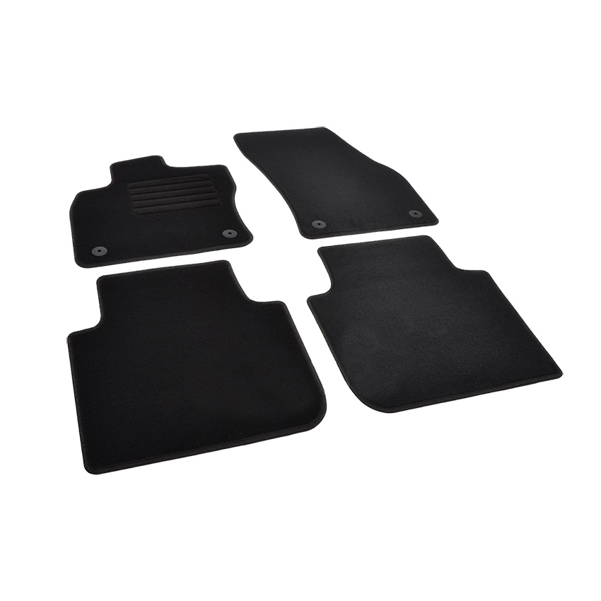 Πατάκια δαπέδου μοκέτας Standard μαύρα για Skoda Kodiaq / Volkswagen Tiguan Allspace 4τμχ
