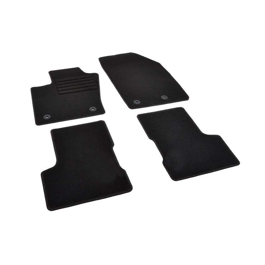 Πατάκια δαπέδου μοκέτας Standard μαύρα για Fiat 500X / Jeep Renegate 4τμχ