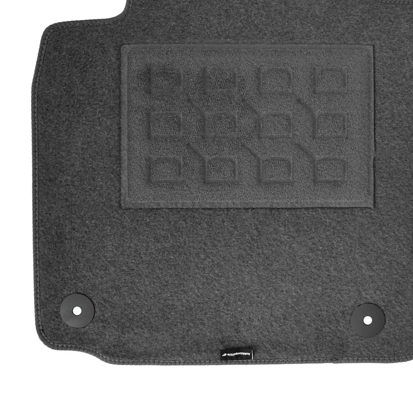 Πατάκια δαπέδου μοκέτας Basic γκρι για Skoda Octavia 5 (II) / VW Golf (V/VI) / Jetta (V) 4τμχ