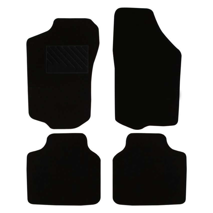 Πατάκια δαπέδου μοκέτας Clan μαύρα για Lancia Delta (II) 4τμχ